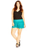 Layered Lace Shorts In Kryptonite