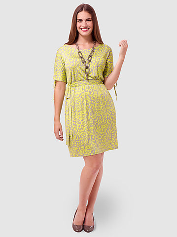 Neon Leopard Knit Dress
