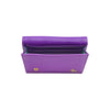 Purple Leather Business Card Holder Wallet - Sparrow