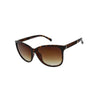 Womens Oversize Tortoise Sunglasses with Metal Accents and Textured Temples