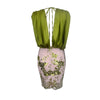 Green Sequin Sleeveless Party Dress