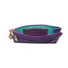 Purple Leather Wristlet Wallet - Kiskadee