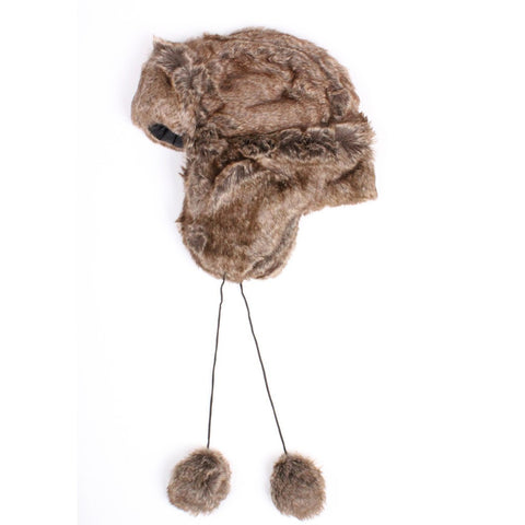 Faux Fur Trooper Trapper Hat (Medium)