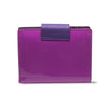 Purple Patent Leather  Wallet - Wren