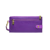 Purple Leather Wristlet Wallet - Kiskadee
