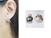 Rose London Grey Purse Earrings