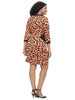 Printblocked Sheath Dress in Leopard
