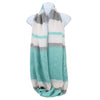 Colorblock Wide Stripe Infinity Scarf - Available In More Colors