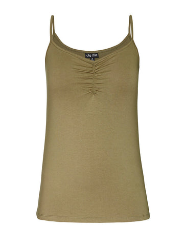 Colored Gather Front Cami