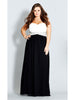 Contrast Camilla Evening Gown