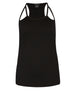 Cut Out Racer Tank In Black